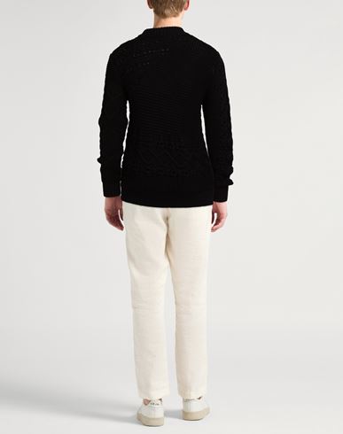 Man Sweater Black Size M Virgin Wool