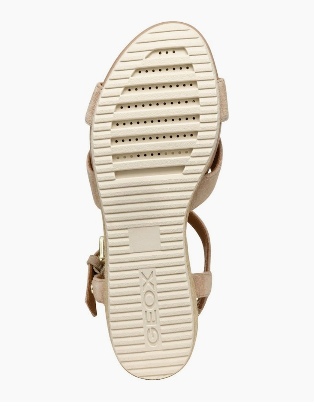 Geox Women's D Ischia Corda Womens Wedge Sandals - Tan