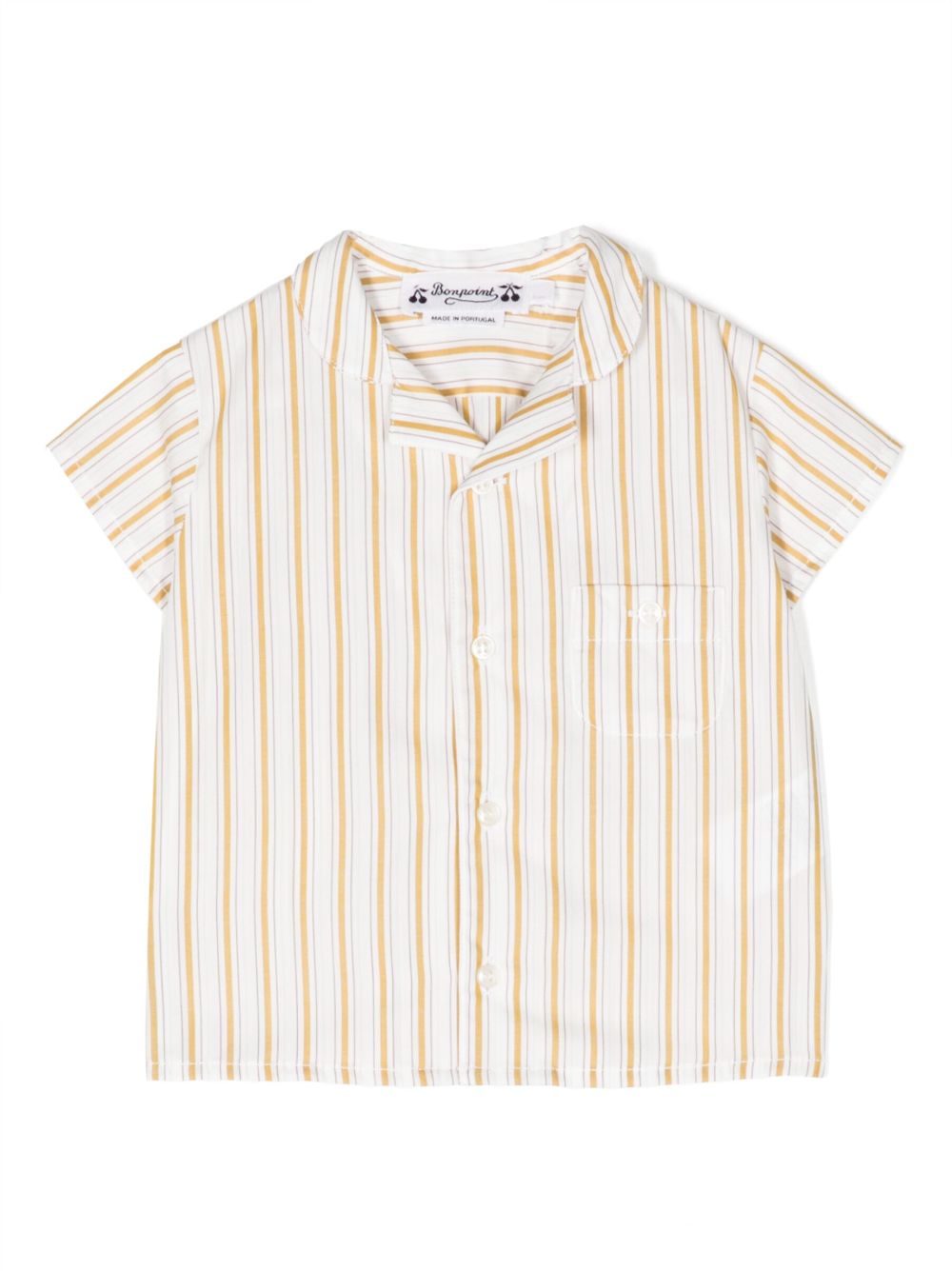 Striped cotton shirt - White