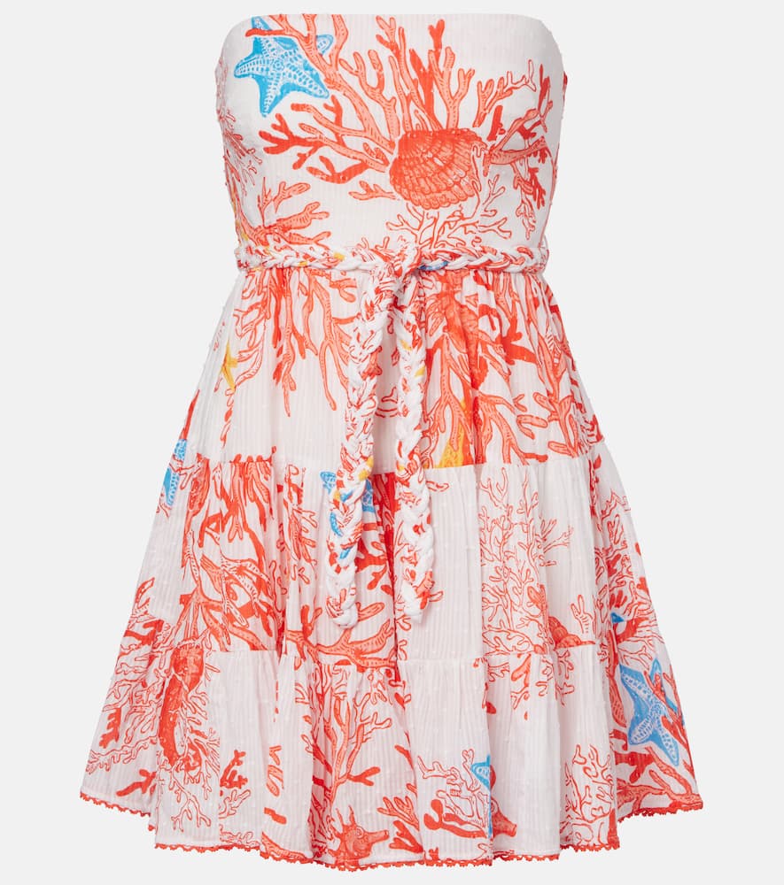 Christine printed cotton minidress