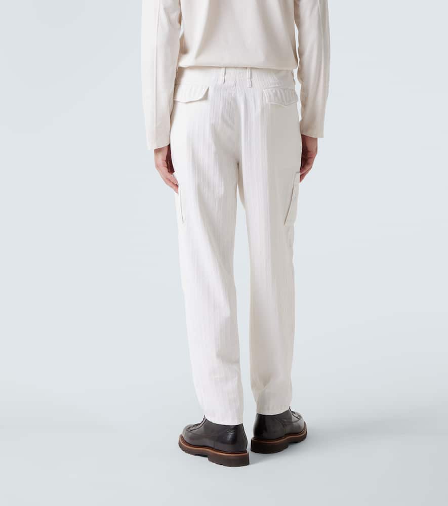 Cotton straight pants