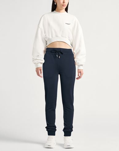 Woman Pants Midnight blue Size XL Cotton, Polyester