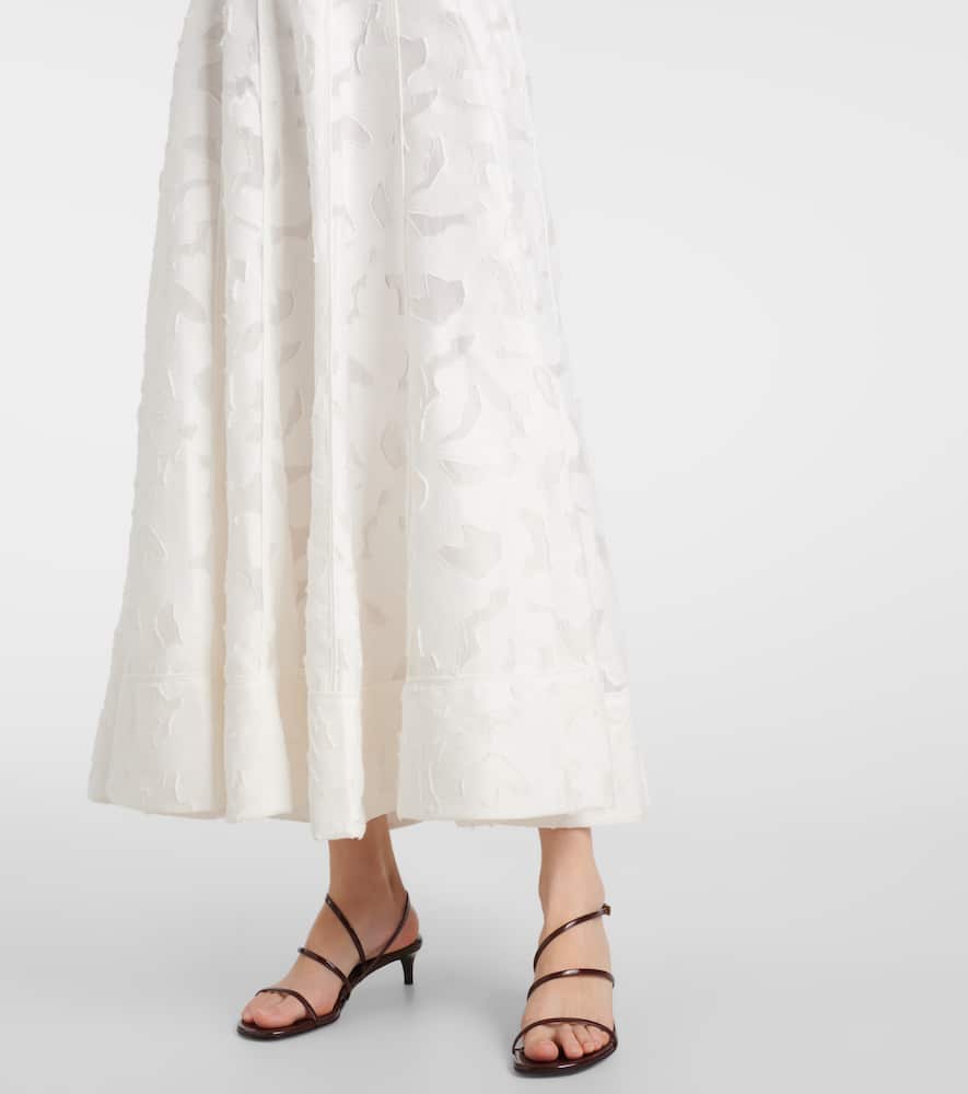 Imogen jacquard bustier dress