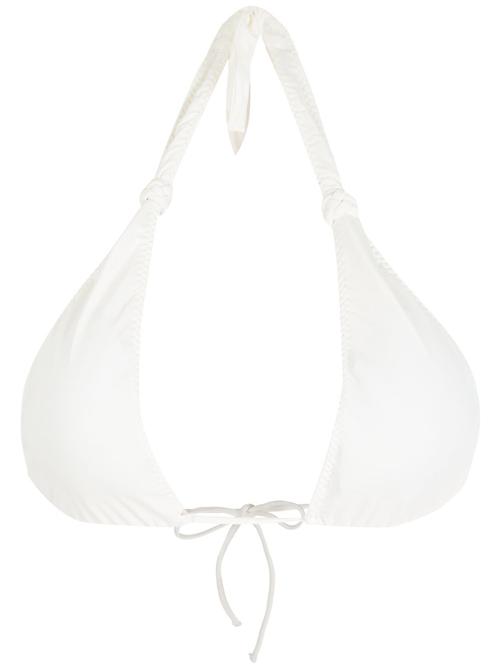 Rings bikini top - White