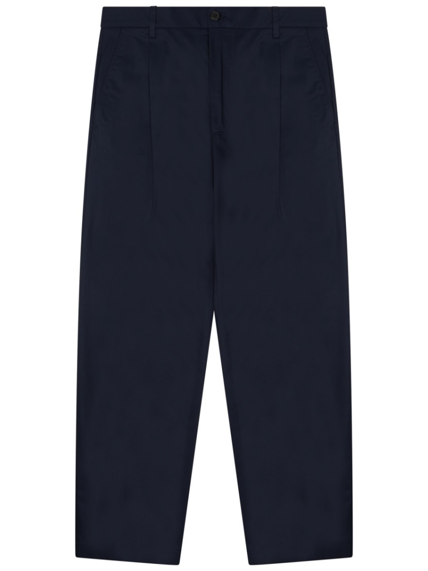 Navy Blue Relaxed Trousers