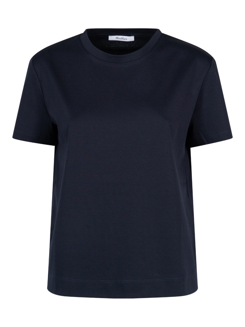 Navy Blue Embroidered Logo T-Shirt