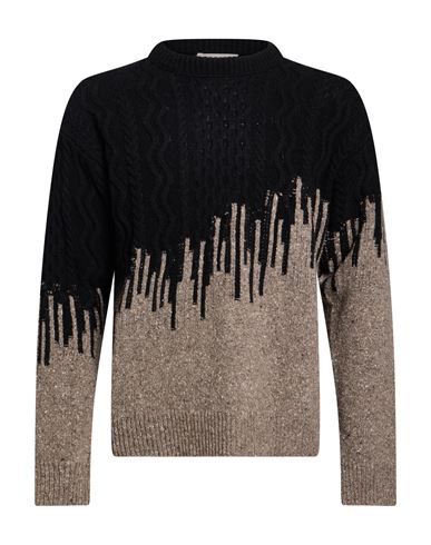Man Sweater Black Size L Wool, Polyamide, Viscose
