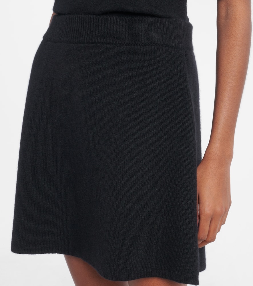 Clare high-rise cashmere miniskirt