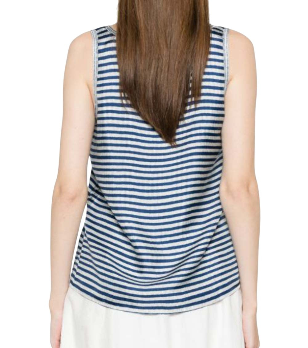 Striped Silk Top