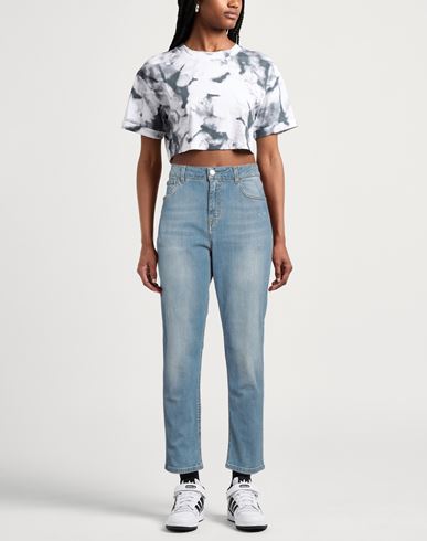 Woman Jeans Blue Size 25 Cotton, Elastane