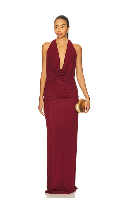 NBD The Lisha Gown in Burgundy.  XS. Also in L, M, S