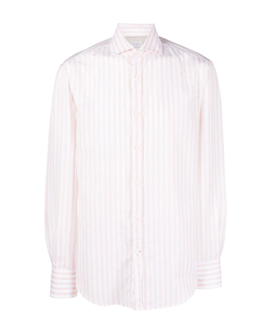 Stripe-print long-sleeve shirt
