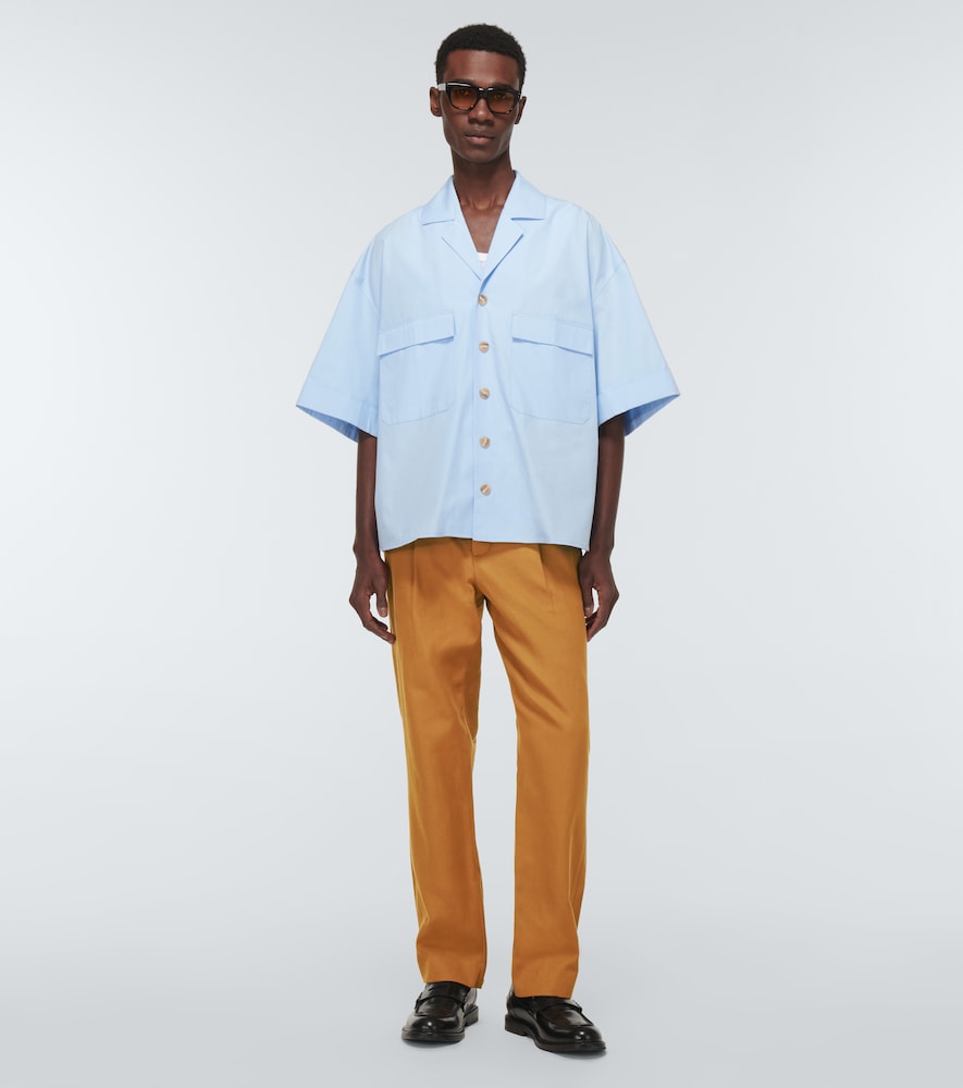 Cotton and linen pants
