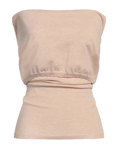 Woman Sweater Beige Size ONESIZE Viscose, Polyester