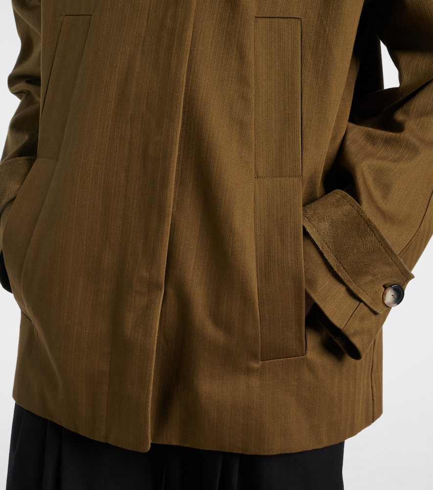 Angela herringbone cotton jacket