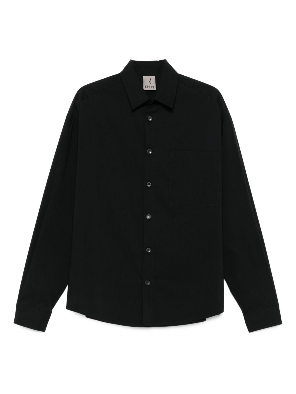 Long-sleeve button-up shirt - Black