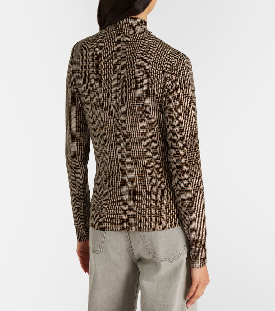 Nate houndstooth jersey top