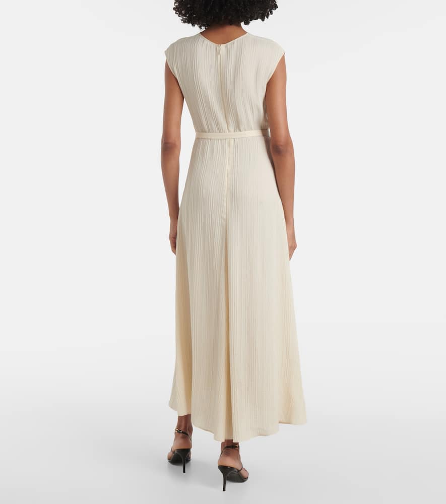 Garnier pleated jacquard midi dress