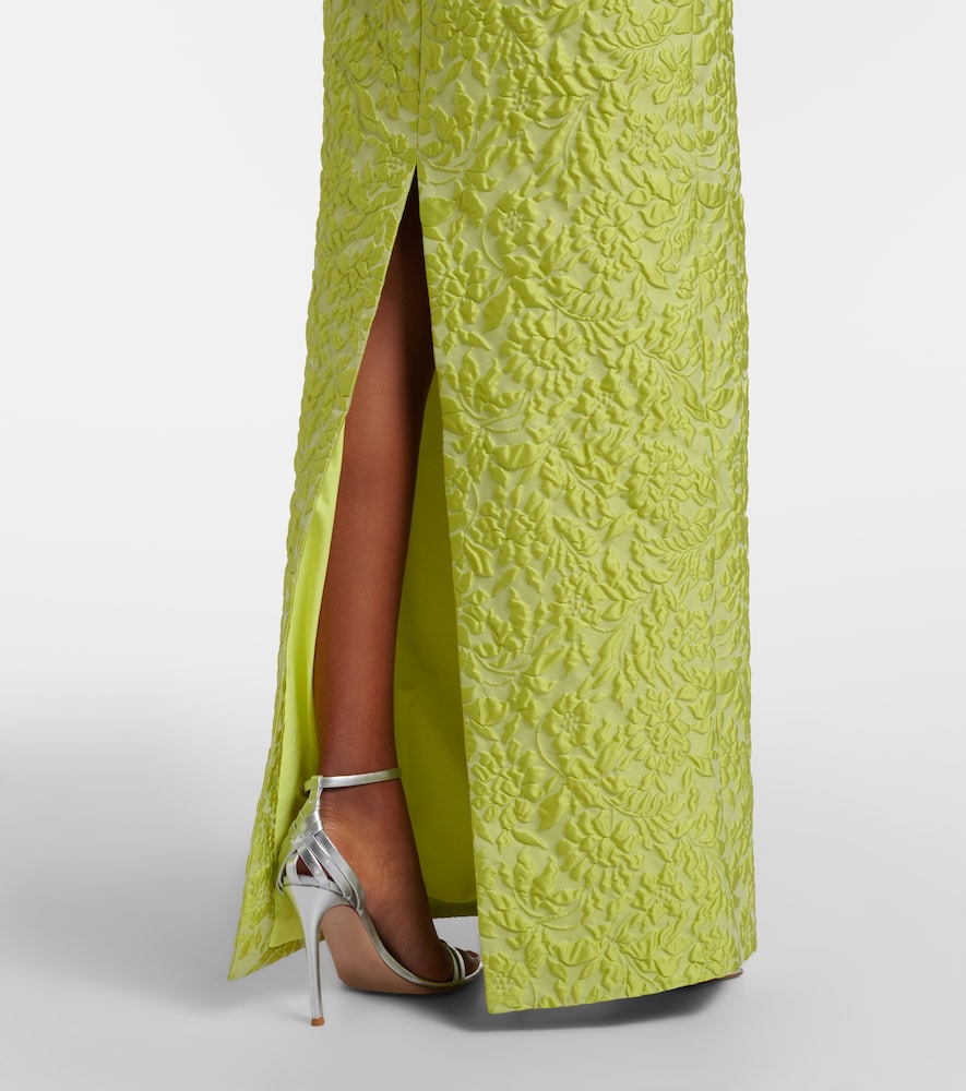 Micheline floral cloqué gown