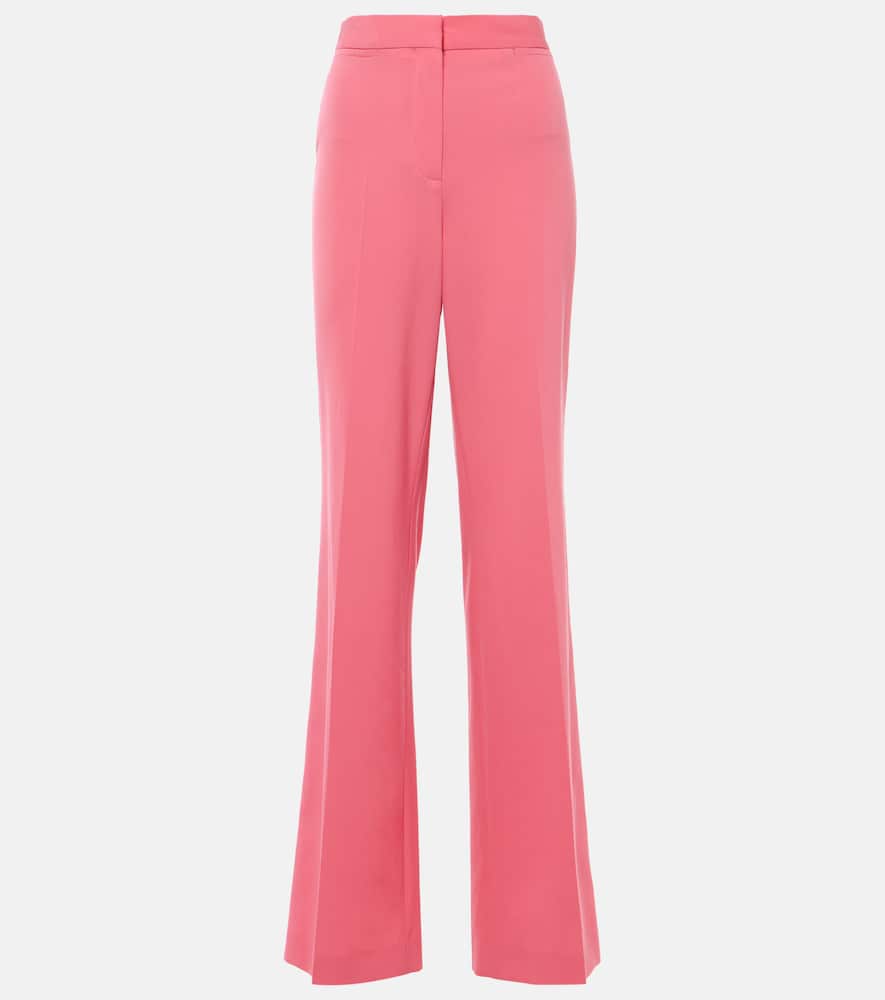 Iconic high-rise wool-blend flared pants