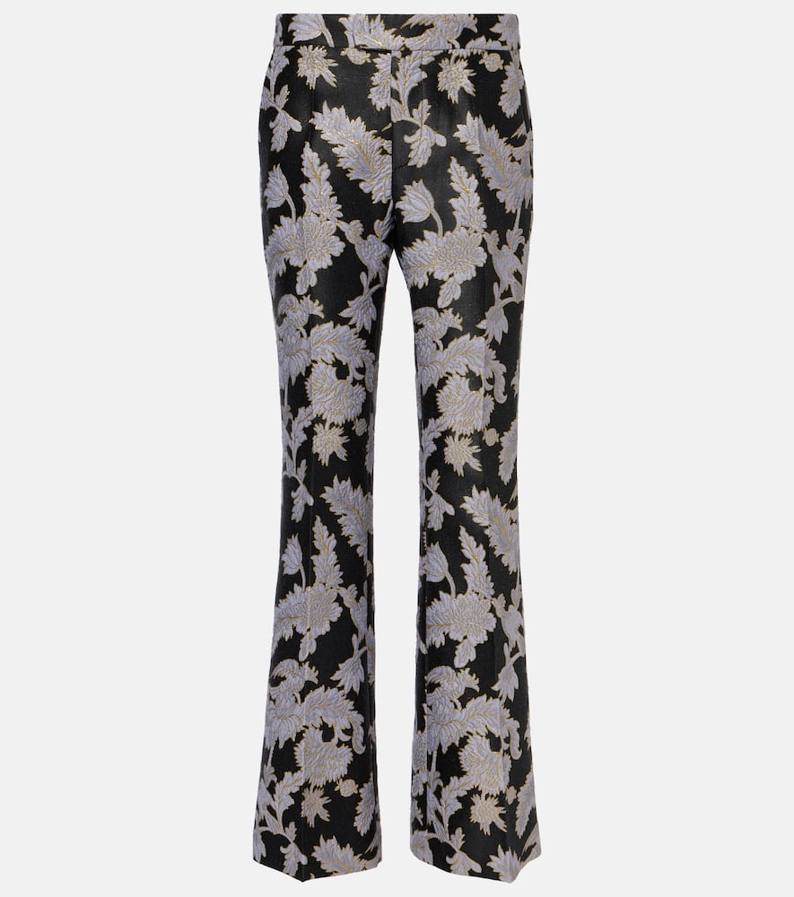 Saturday Night jacquard bootcut pants