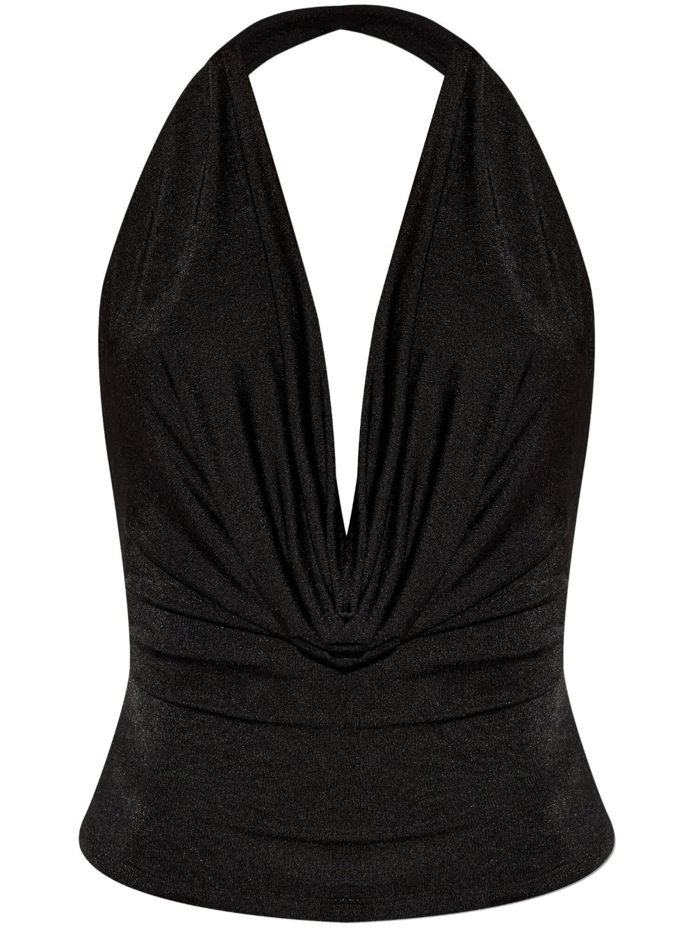 Draped-detail blouse - Black