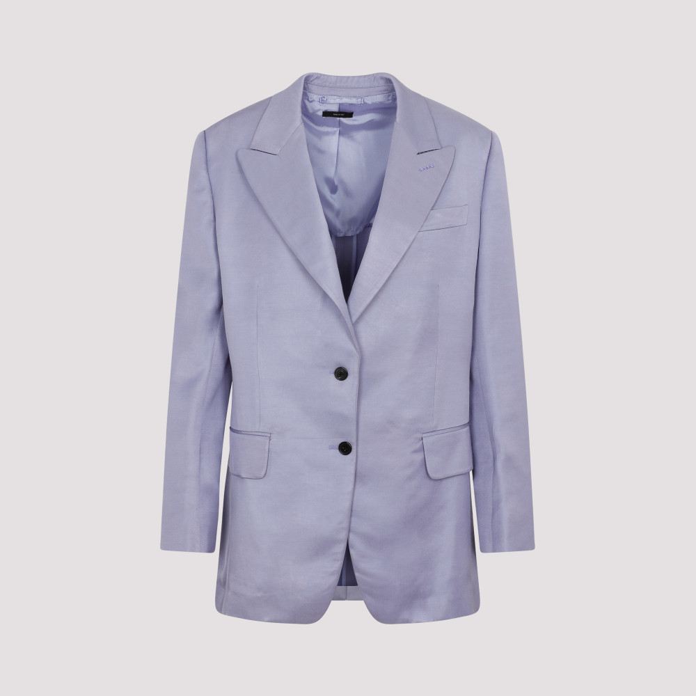 Soft Fluid Twill Boyfriend Jacket