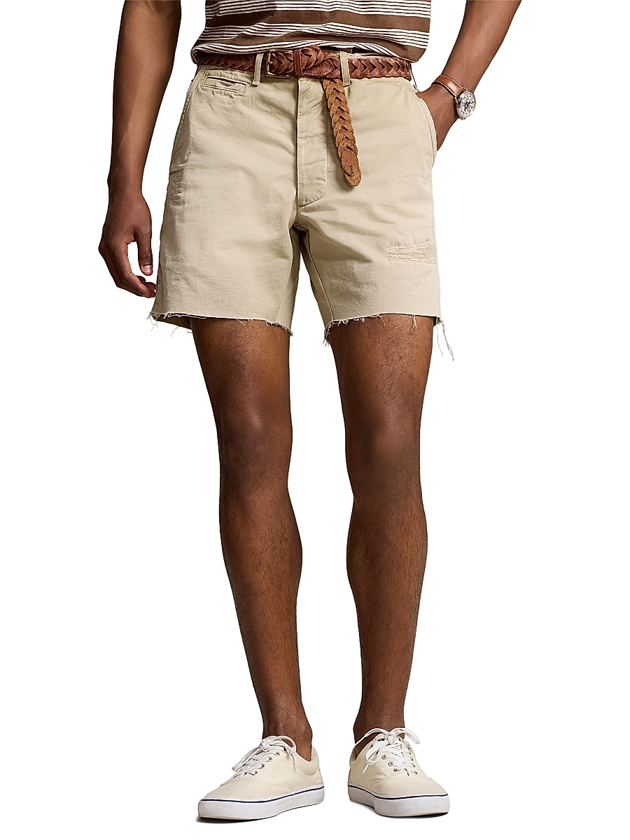 Men's Willard Twill Cut-Off Flat-Front Shorts - Haywell