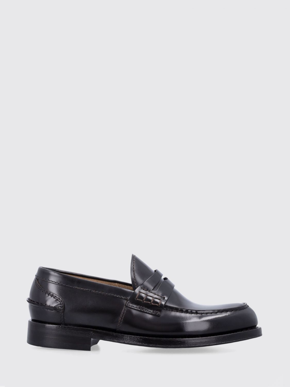 Brogue Shoes Men color Dark