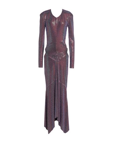 Woman Maxi dress Black Size 4 Viscose, Elastane, Glass
