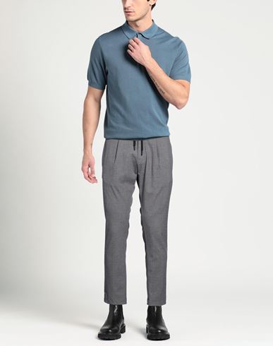 Man Pants Grey Size 38 Polyester, Viscose, Elastane