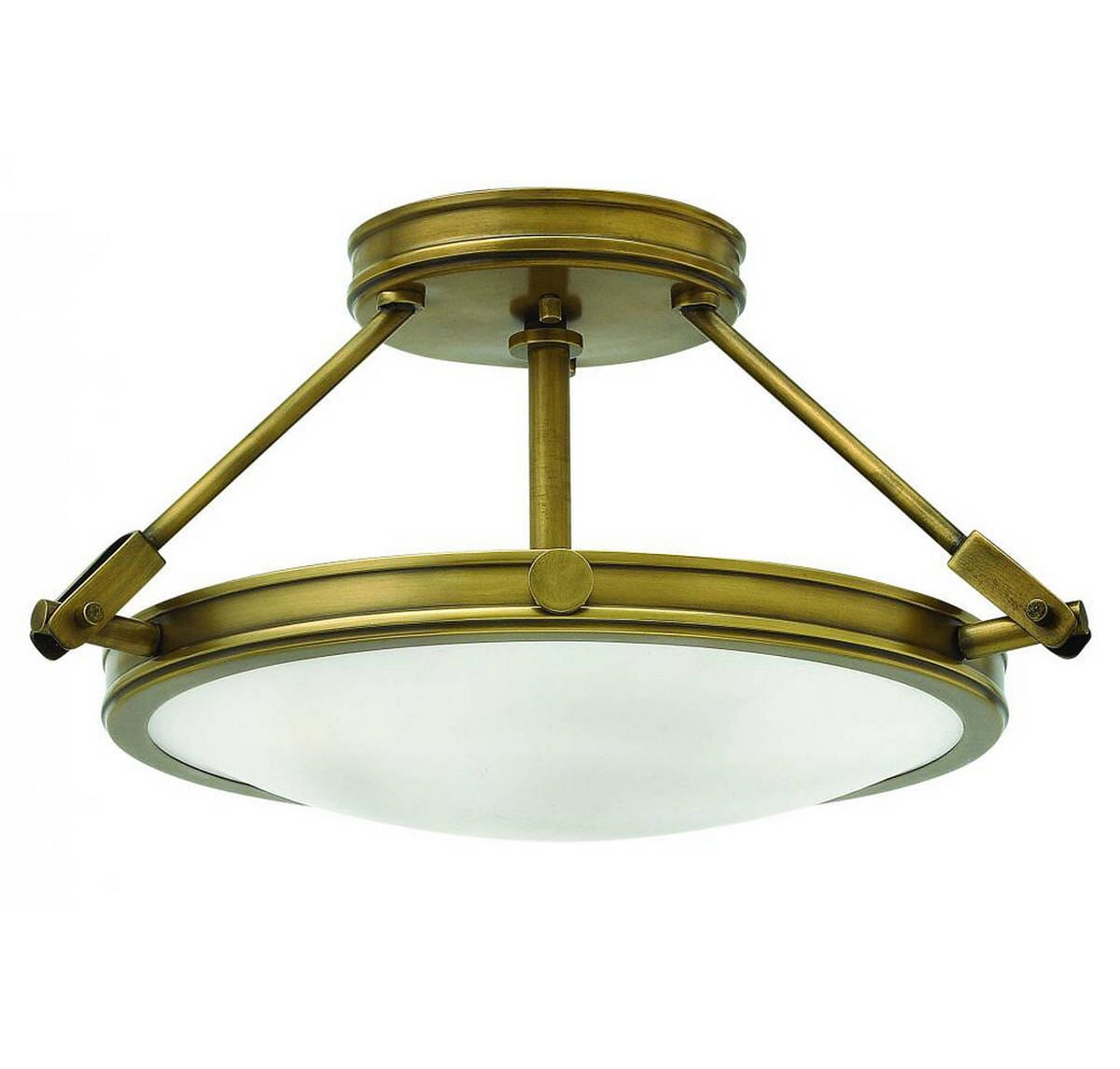 Heritage Brass LED Semi-Flush Mount from the Collier Collection