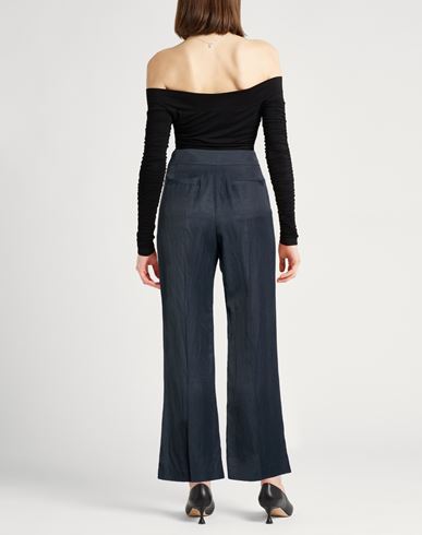Woman Pants Midnight blue Size 4 Viscose, Linen