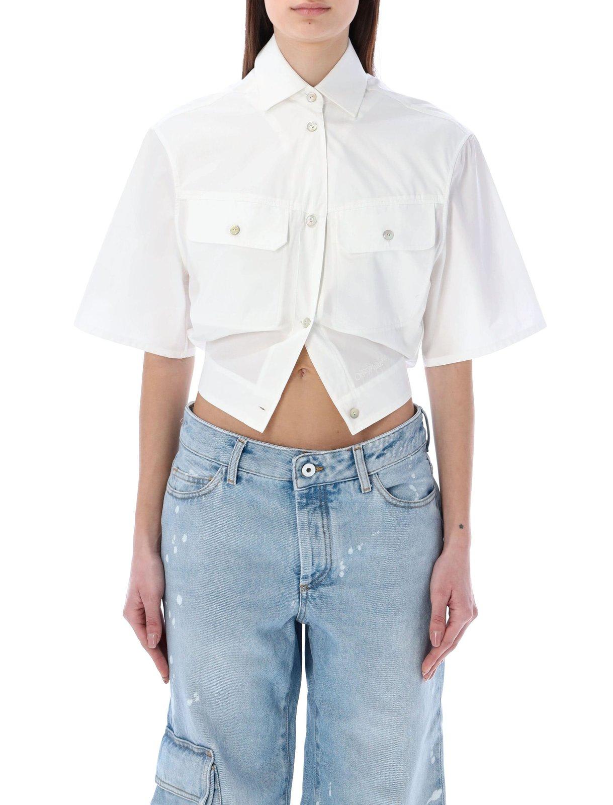 Toybox Poplin Cinched Ss Shirt