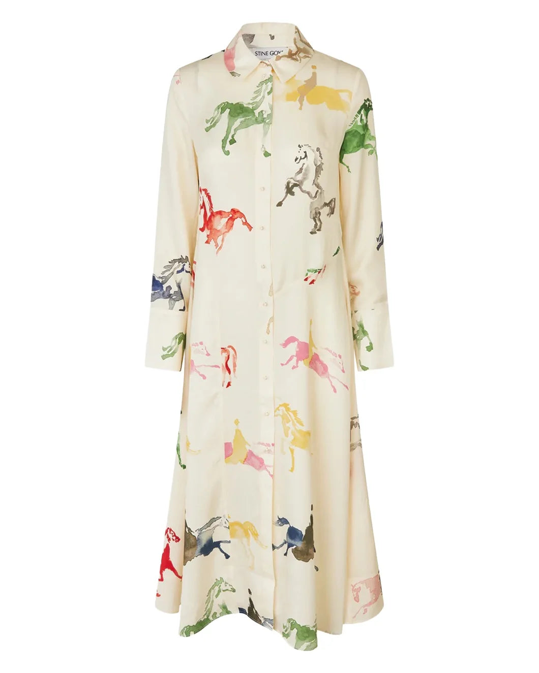 Front Placket Midi Polo Dress