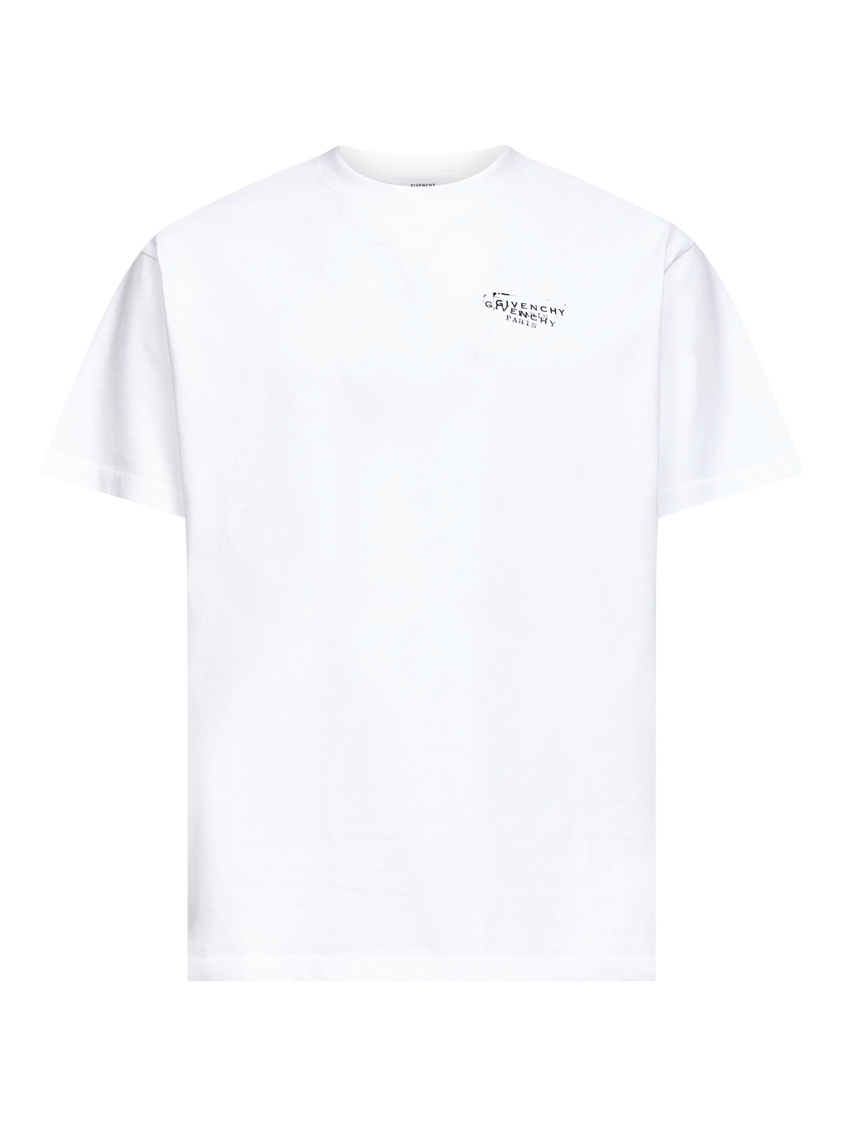 Logo Stamp Print T-Shirt — White