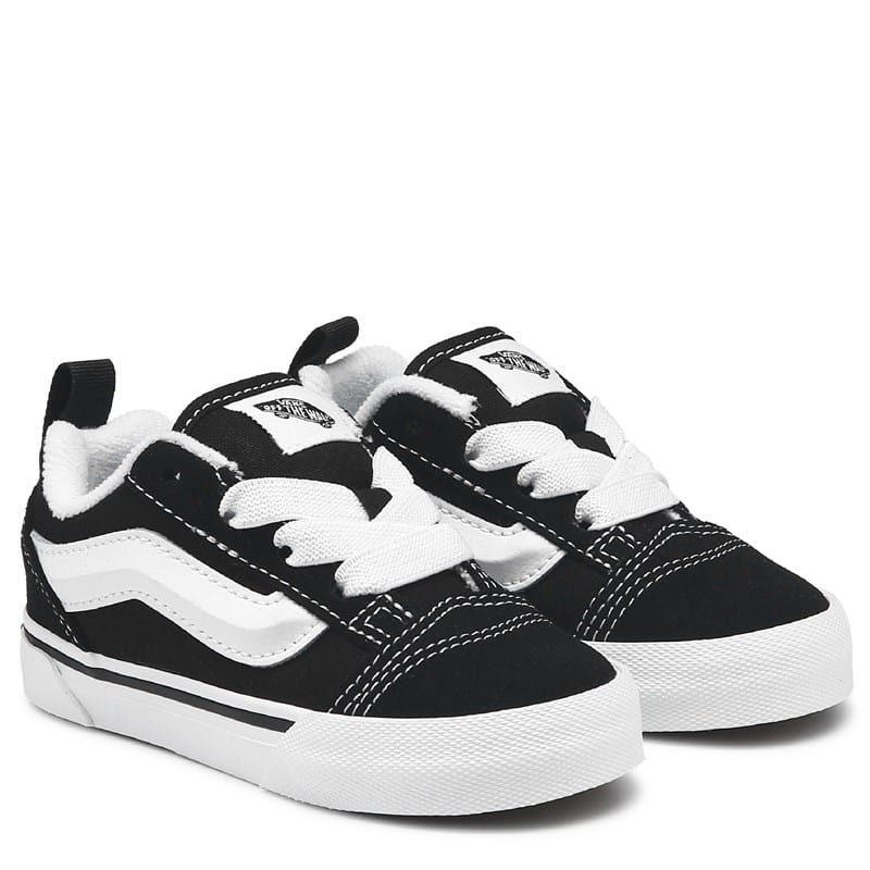 Kids' Knu Skool Slip On Sneaker Toddler Shoes (Black/True White)