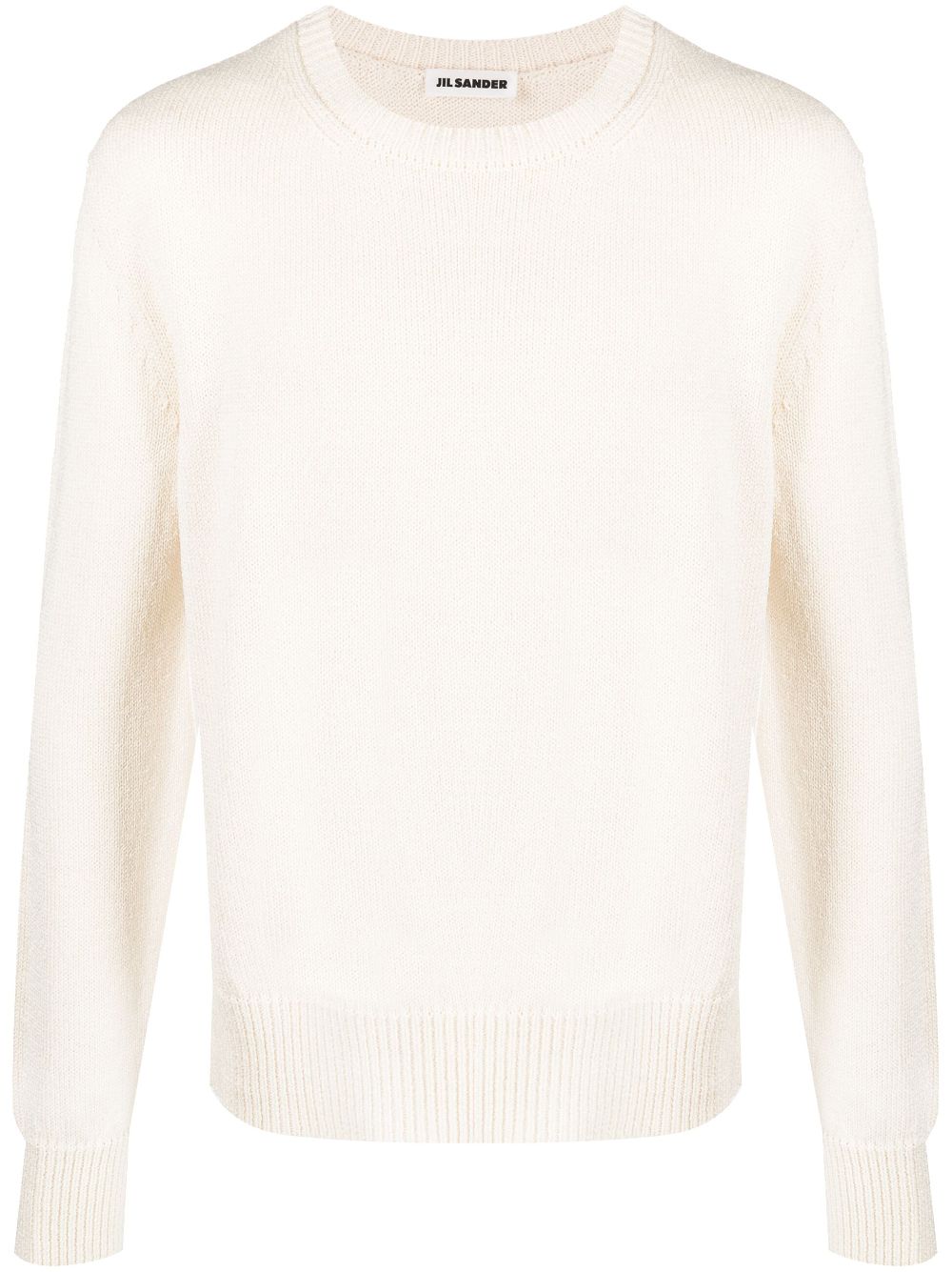 Crew-neck knitted jumper - Neutrals