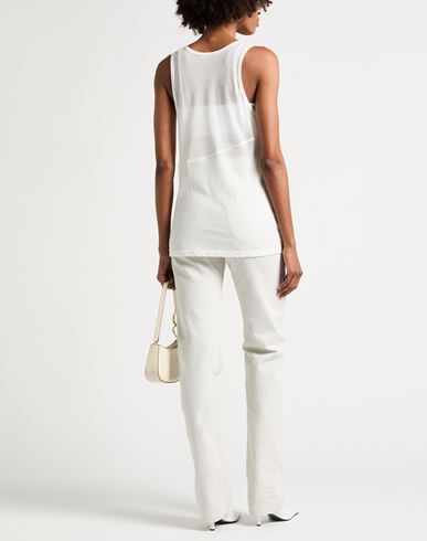 Woman Tank top White Size S Cotton