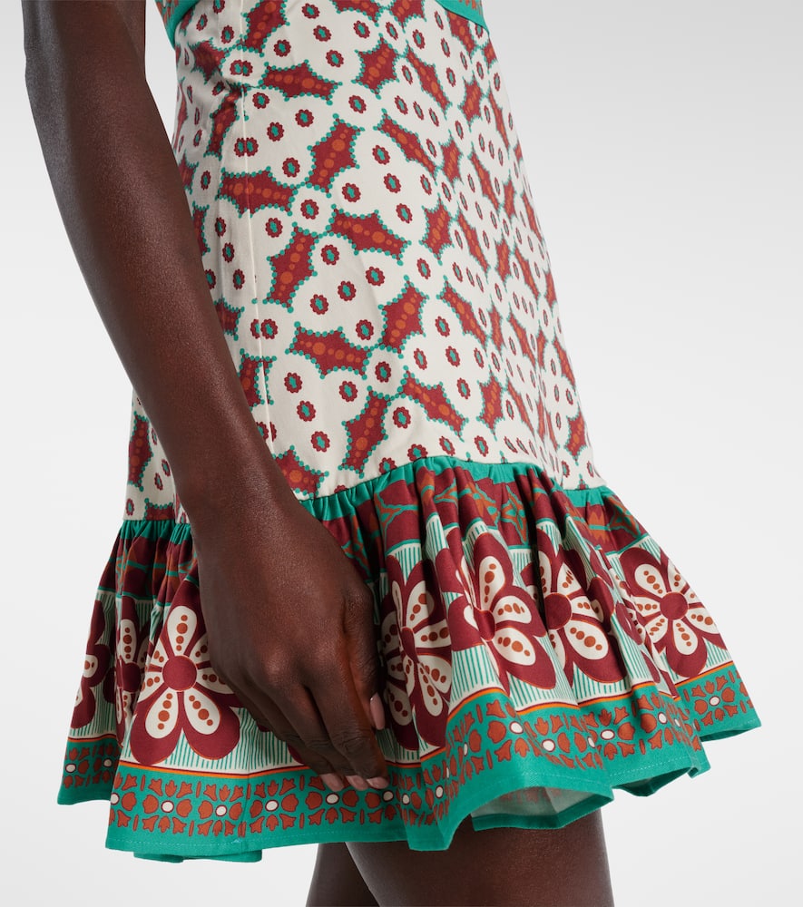 Mini Gingerbread printed minidress