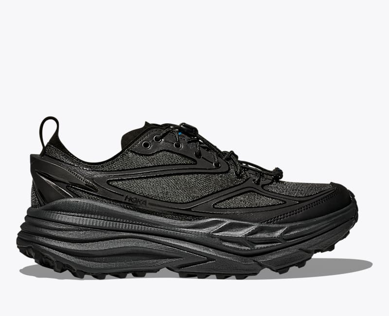 HOKA Stinson One7 + Dover Street Market Shoes in Black/Carbon Black