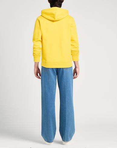 Man Sweatshirt Yellow Size S Cotton
