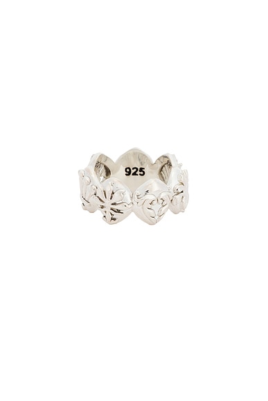 MAPLE Chime Ring in Metallic Silver. - 7 also