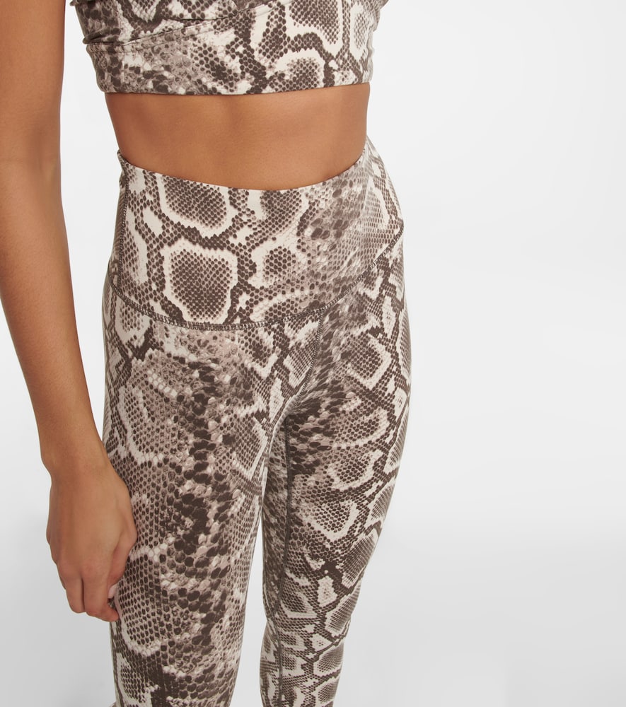 Varley Let's Go High snake-print leggings