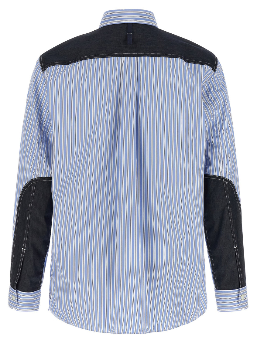 Junya Watanabe - denim panel shirt jacket button cuff