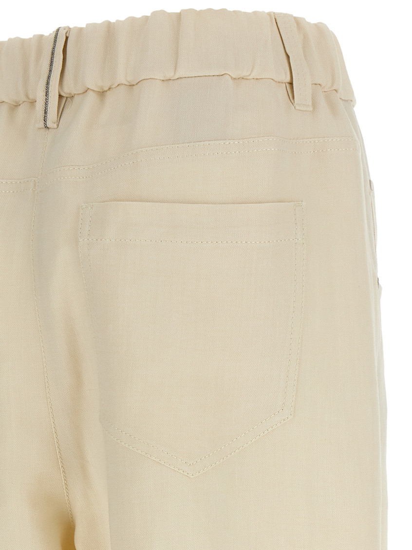 Linen Trousers Pants White