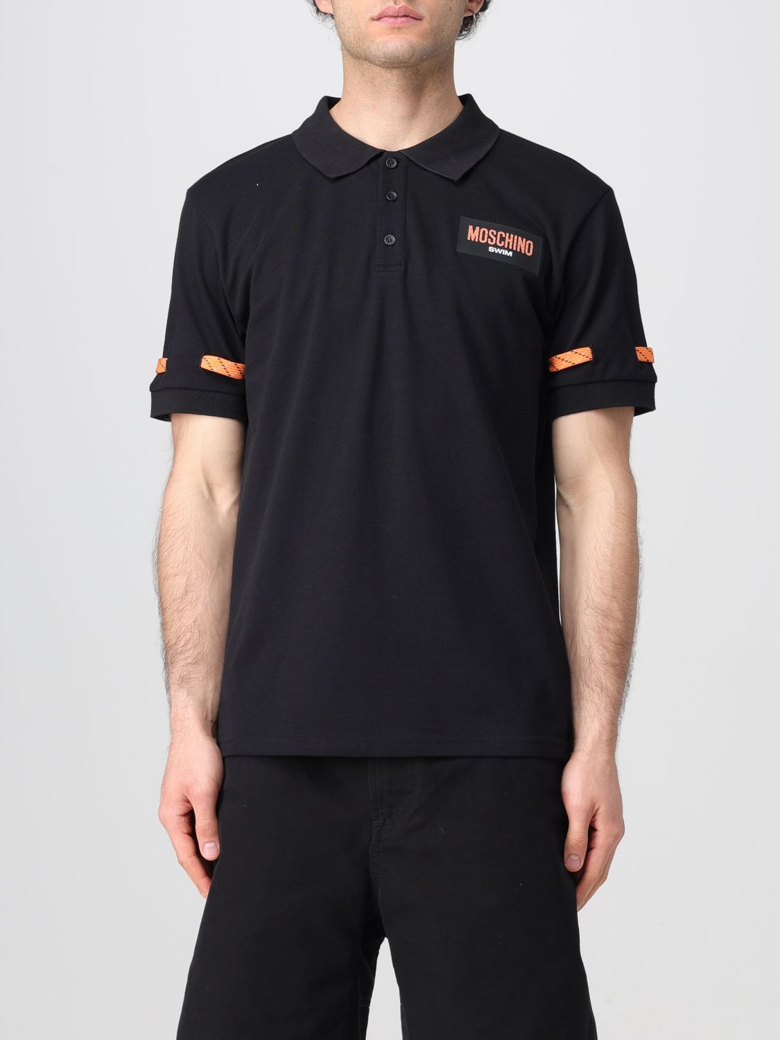 Polo Shirt MOSCHINO COUTURE Men color Black