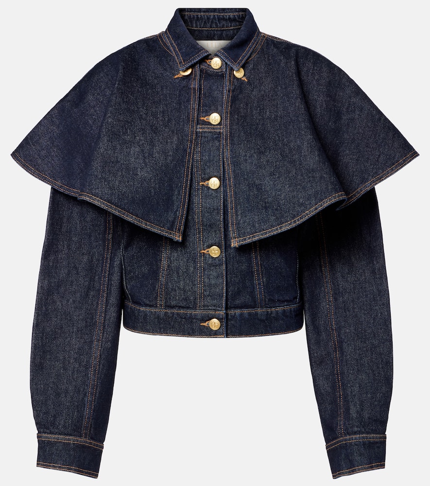 Agata caped denim jacket