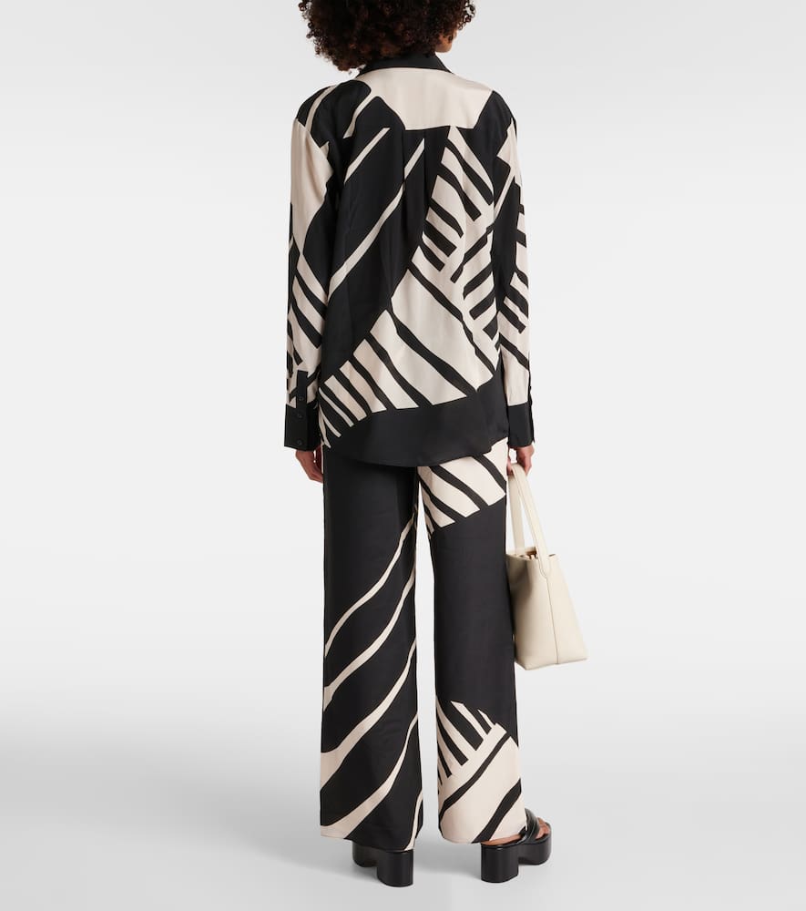 Printed silk shirt