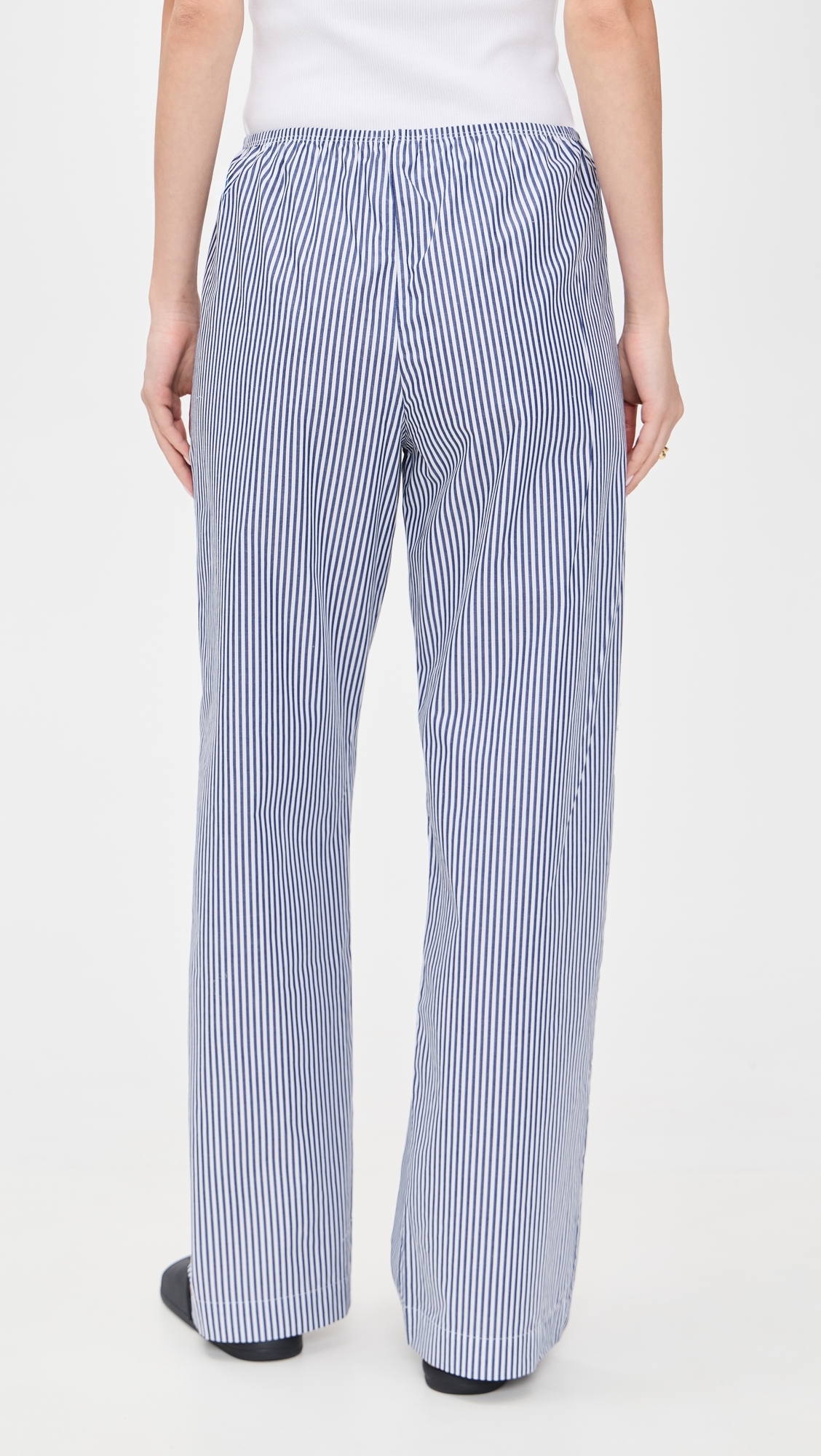 The Pop Simple Pants Navy Stripe